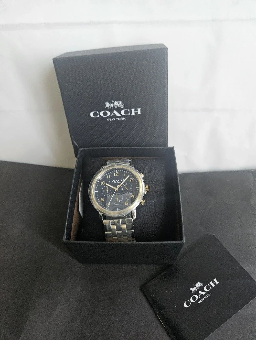 Coach Harrison Men's Watch 42mm Stainless Steel Link Bracelet